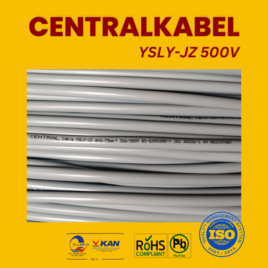 YSLY-JZ 4x0,75 Sqmm 500V CentralKabel ( Delta YSLY-JZ 4x0.75mm YSLY 4x0,75mm YSLY 4x0.75 KABEL KONTR