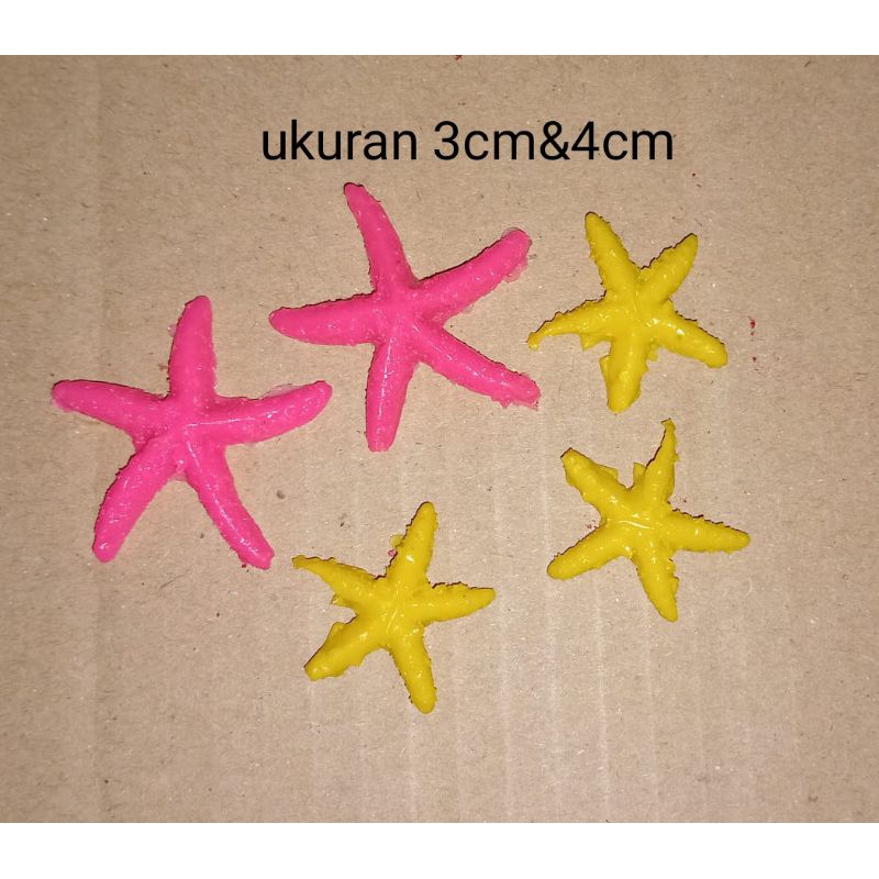 hiasan aquarium bintang laut satu set