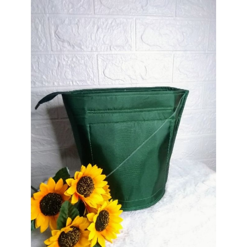 inner tas rajut / inner rajut / inner instan / alas bulat / resleting lidah 18x23