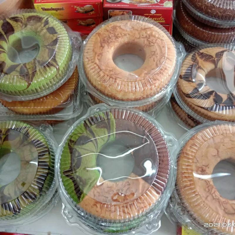 Ready 10Pcs Mika Bulat Mika Hantaran Wadah Kue Chiiffon Mika Bening Bulat Tebal