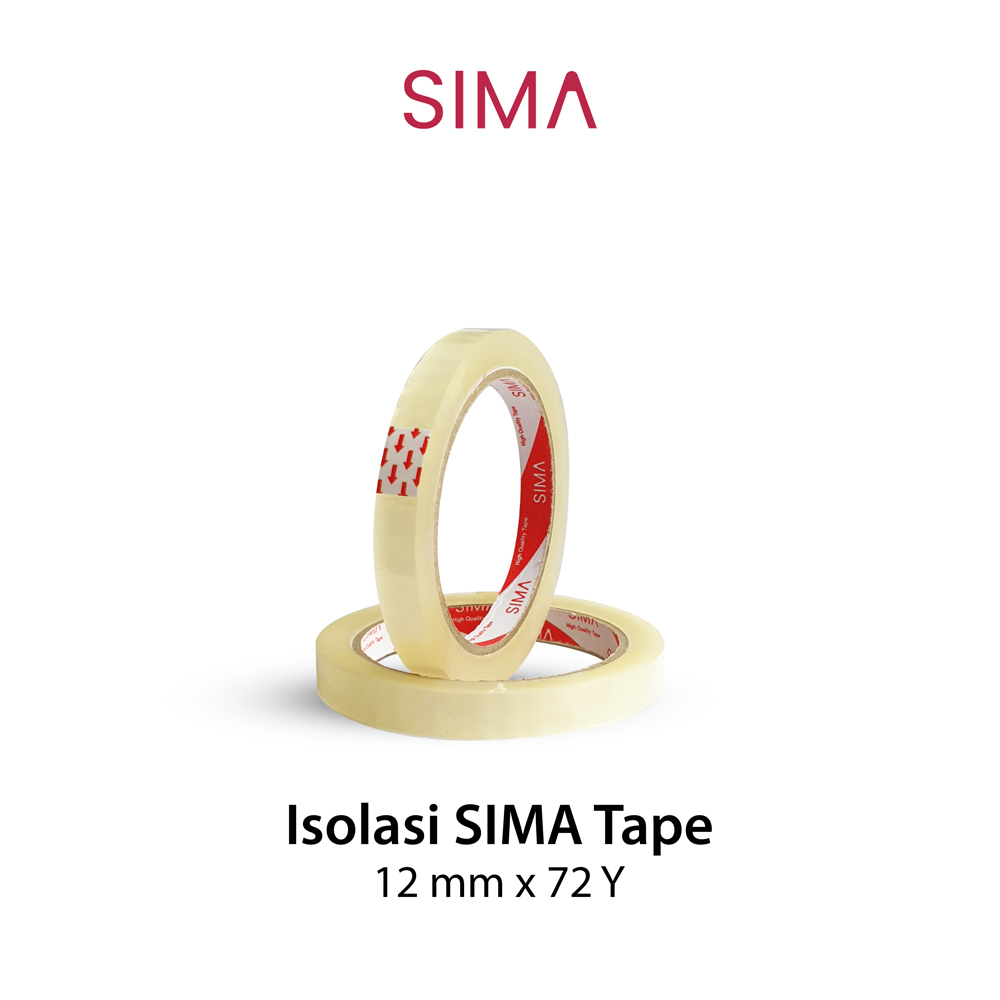 

Isolasi Sima 12 mm x 72 Yards Selotip 1/2 Inch Lakban OPP Perekat Slasiban