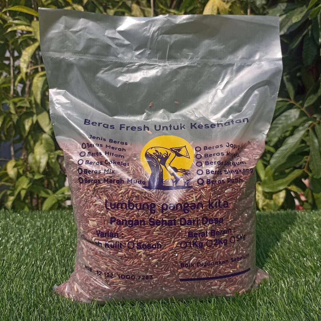 

Beras Merah Pecah Kulit Lumbung Pangan Kita I Beras Tinggi Serat I 2kg