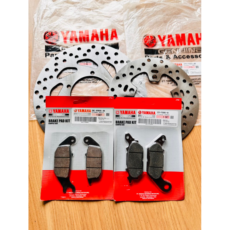 Piringan Cakram Depan Belakang + Kampas Rem Vixion New 1PA