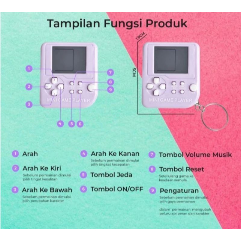 game mini gantungan kunci