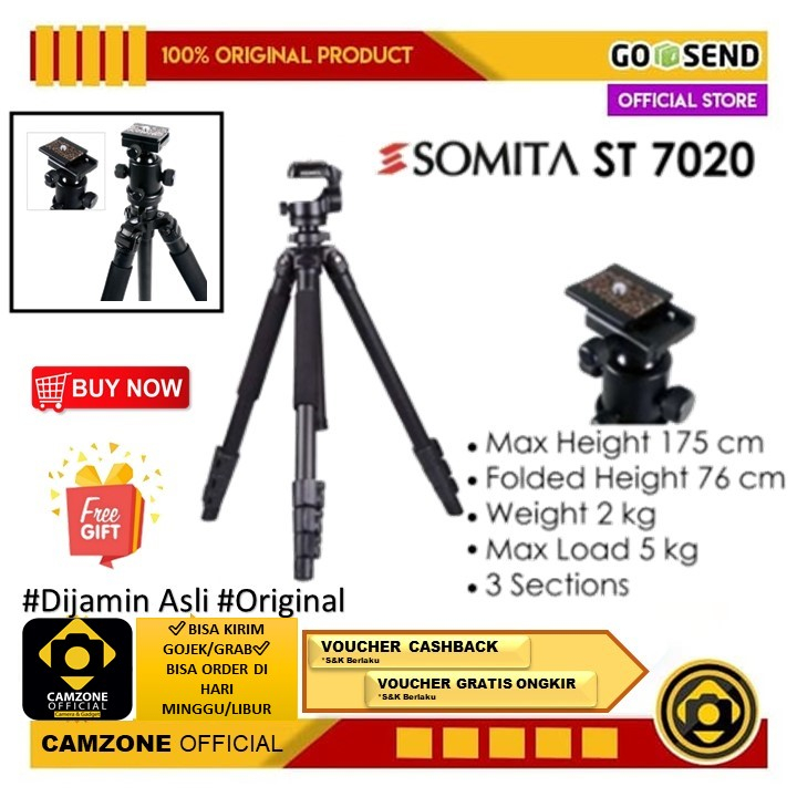 Tripod SOMITA ST-7020 - Tripod Kamera Somita ST 7020