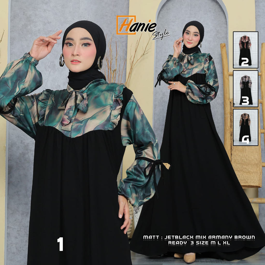 Gamis Jetblack mix Armani