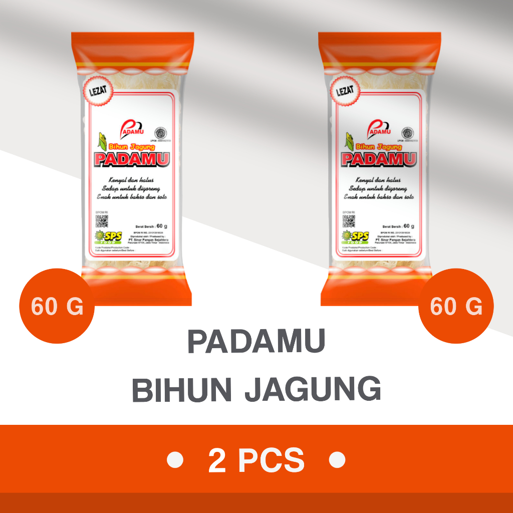 

Padamu Bihun Jagung (60g) isi 2 pcs