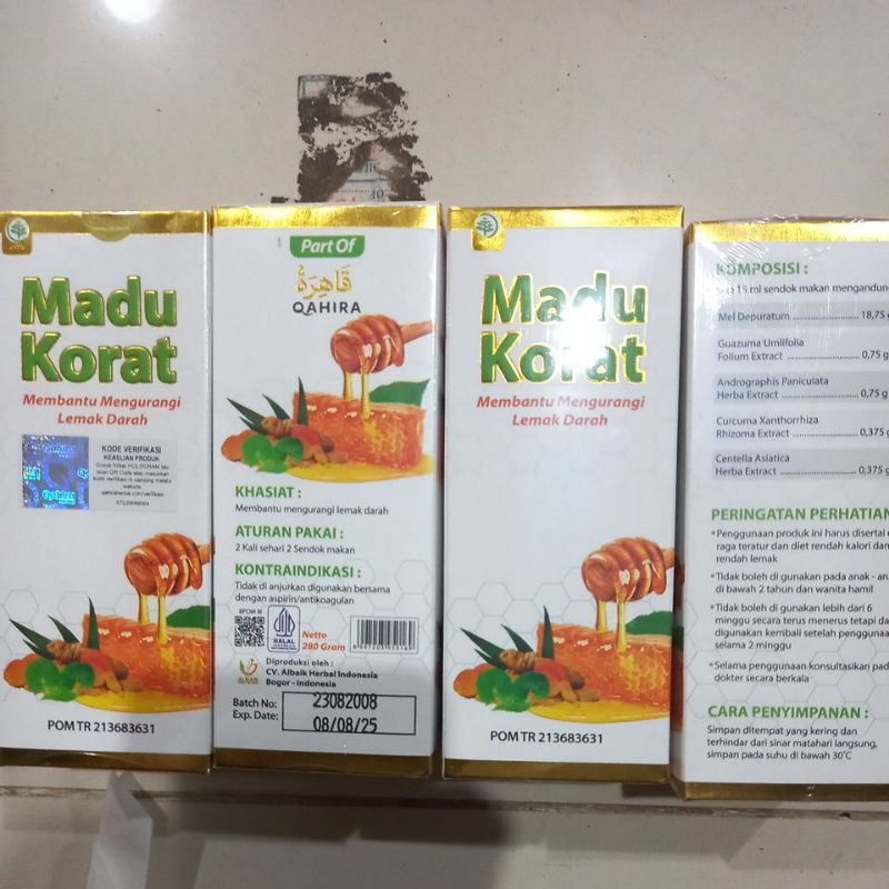 Madu KORAT Qahira Original , Madu kolestrol lemakdarah