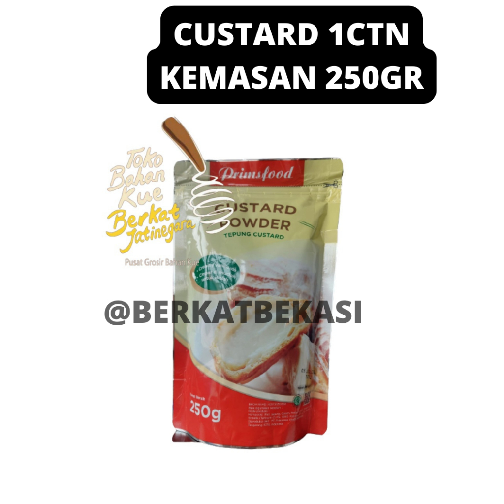 

PRIMSFOOD CUSTARD POWDER 1 CTN KEMASAN 250GR