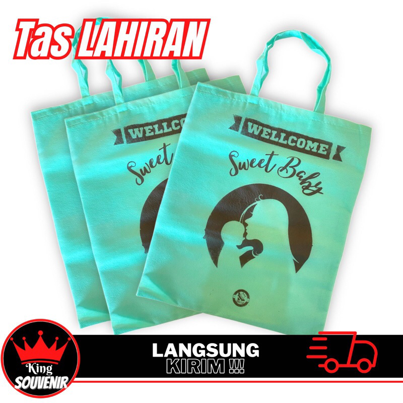 

TAS SOUVENIR BAYI LAHIR TERLARIS PILIH WARNA SABLON GRATIS SIAP KIRIM