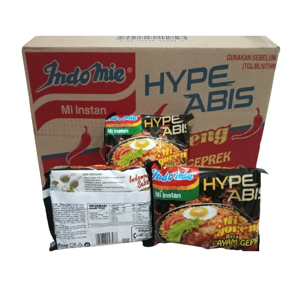 

Indomie Mie Instan Goreng Rasa Ayam Geprek Hybe Abis 5 Bks/ 85 G