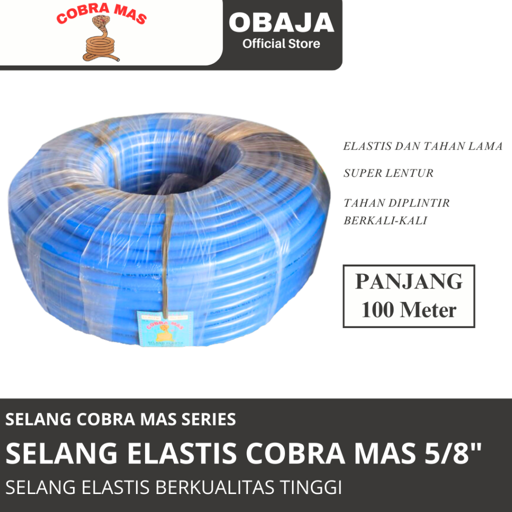 Selang Air Elastis 5/8" COBRA MAS 100 M