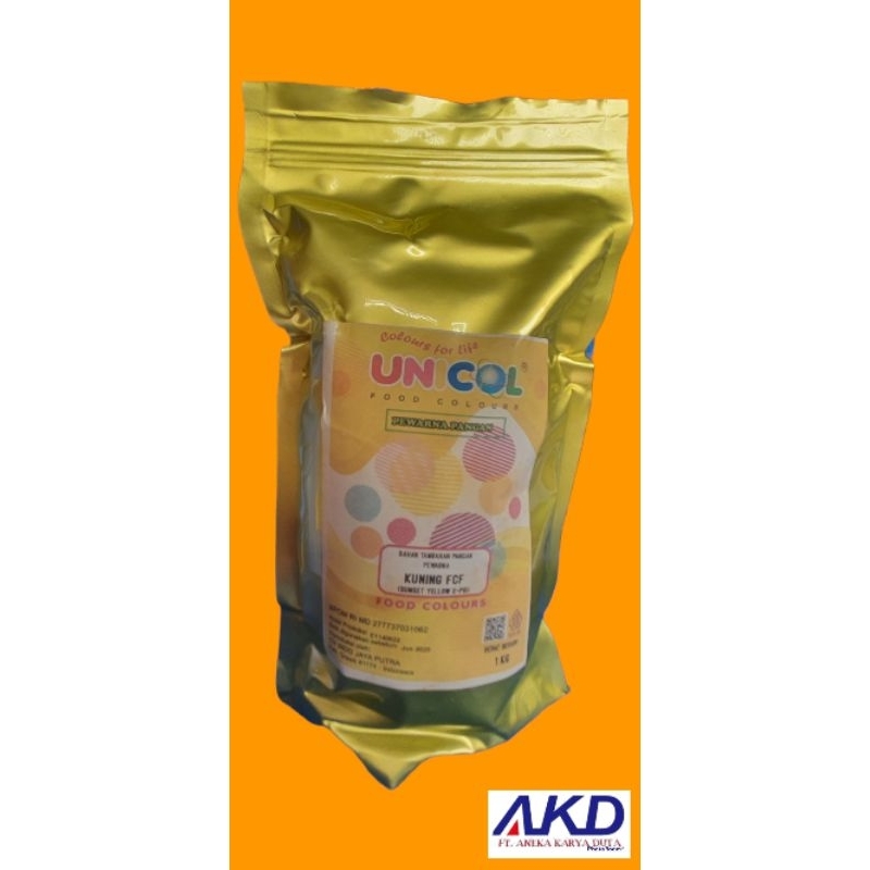 

Pewarna Makanan Bubuk (Powder)/ Gincu Sunset Yellow E-PD Kuning FCF 1 Kg - UNICOL