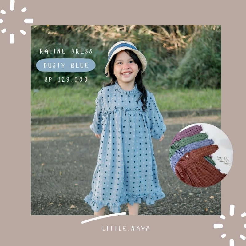 LITTLE NAYA - Raline Dress | Dress Anak size 2-8y