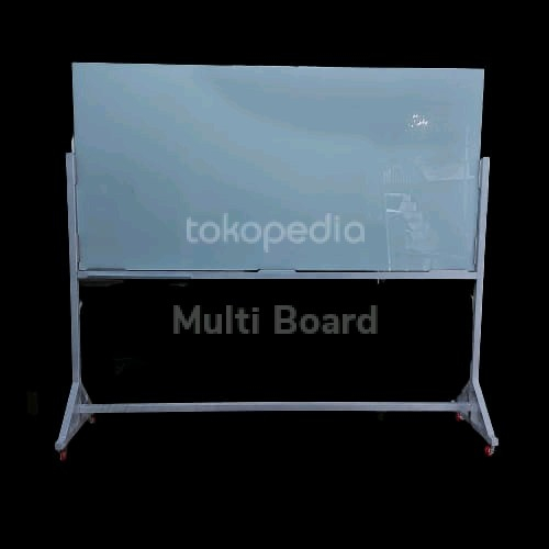 

glassboard standing- papan tulis kaca magnet 100x200 cm tidak berbekas kokoh dan elegant