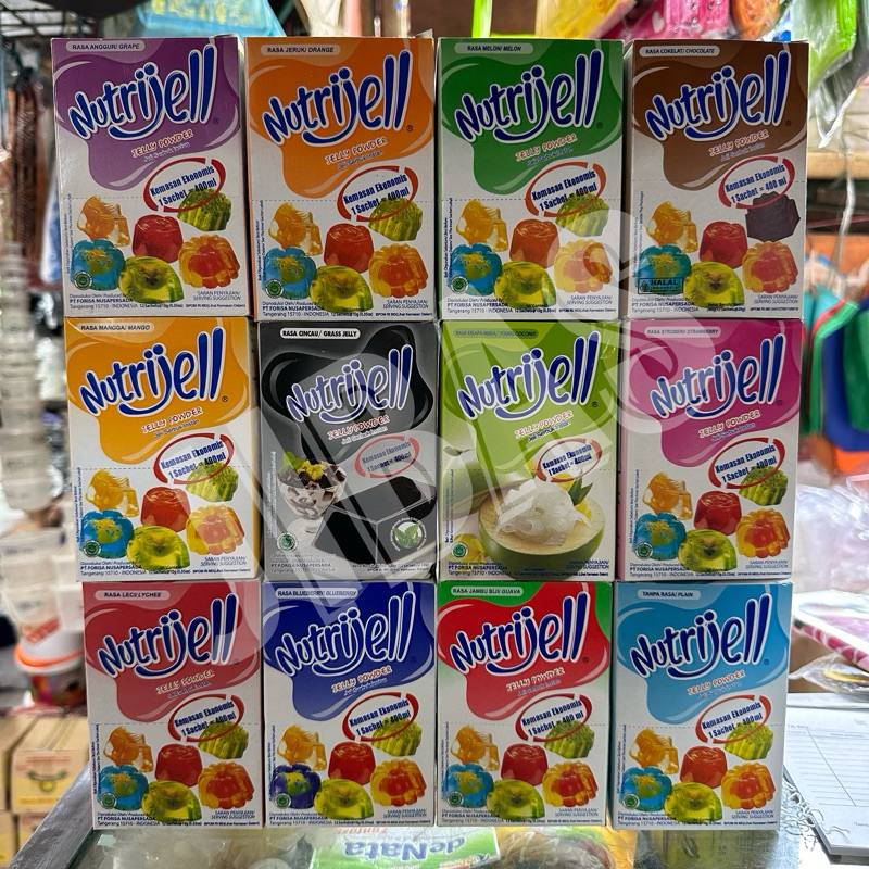 

[1 SASET] Nutrijell Jelly Powder All Varian EKONOMIS Buah 10gr Coklat 20gr