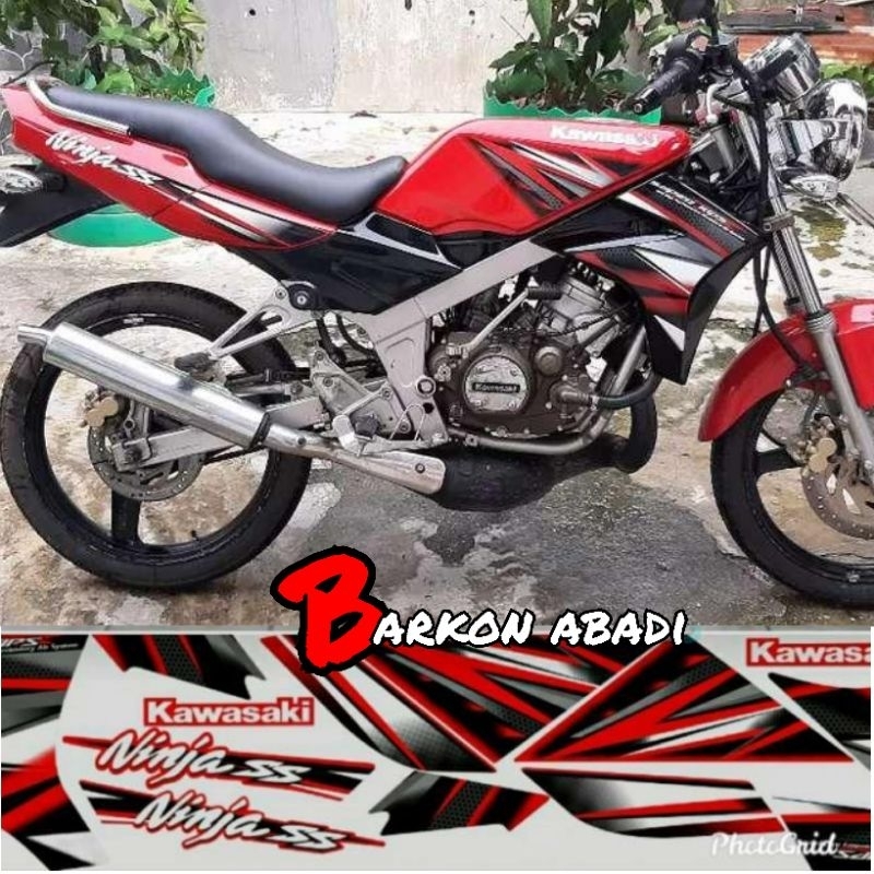 stiker Striping NINJA SS 2013 merah original