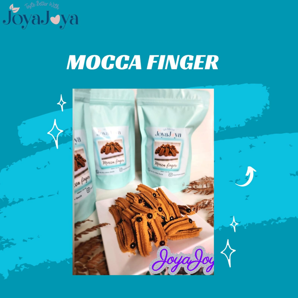 

Kue kering premium rasa mocca, camilan murah enak, camilan murah kemasan, camilan murah surabaya/ MOCCA FINGER