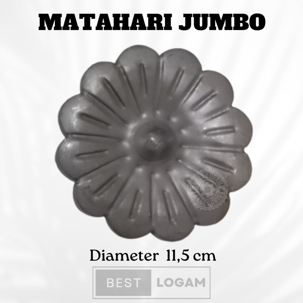 Bunga matahari jumbo besi plat aksesoris dan ornamen pagar tralis