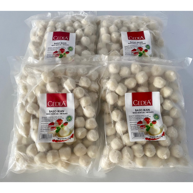 

Cedea Bakso Ikan 1 Kg | Baso Ikan Isi 100 pcs | Frozen Food Murah