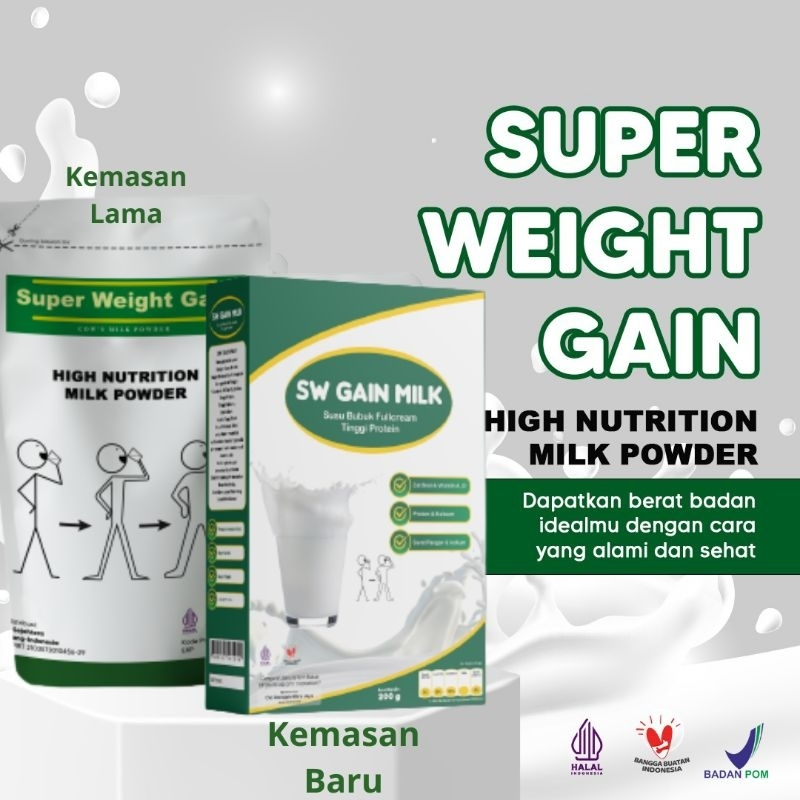 

✅WEIGHT GAIN susu penambah berat badan susu penggemuk badan anak dewasa ampuh cepat super weight gain