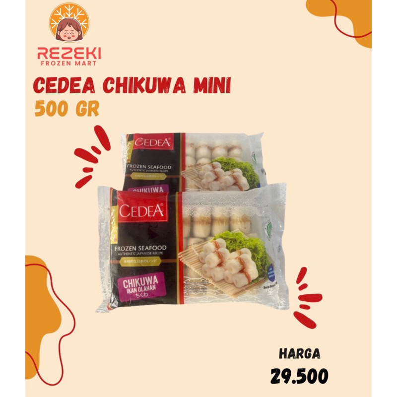 

Cedea Chikuwa Mini 500 Gr | Ikan Olahan Isi 42 Pcs | Frozen Food Murah