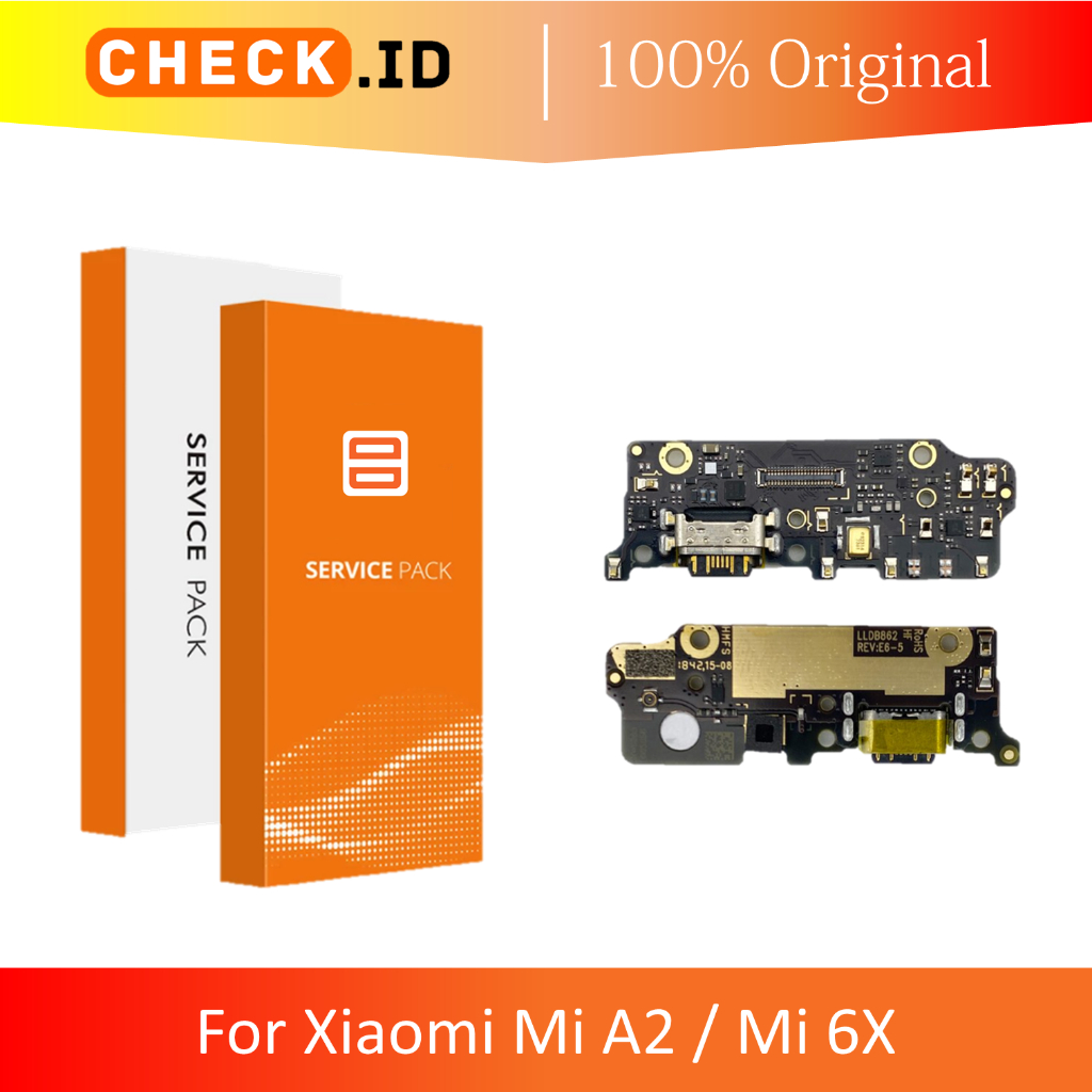 [ CHECK.ID ] KONEKTOR CHARGER MIC SUBBOARD XIAOMI MI A2 / MI 6X / MIA2 / MI6X ORIGINAL