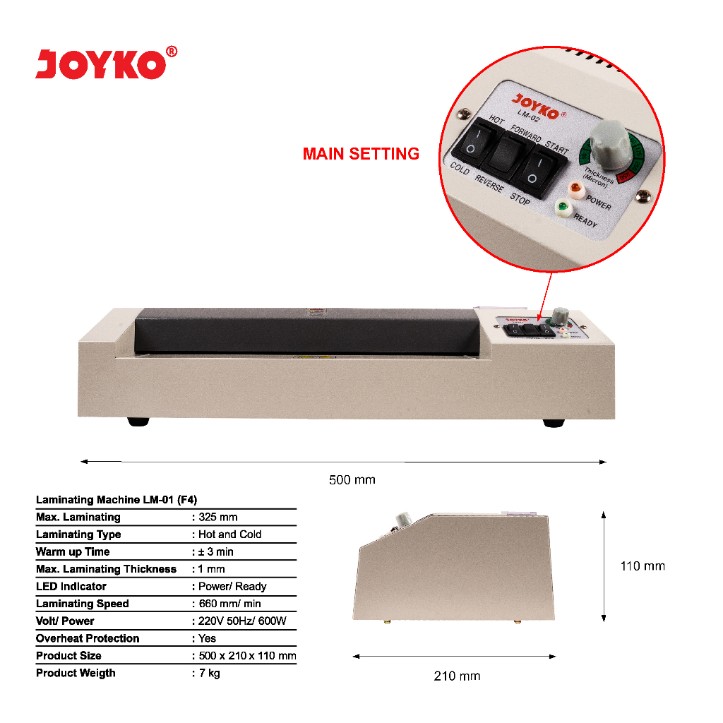 

4ds! Mesin Machine Laminating Joyko A3 LM 02 LM-02A LM 02 A