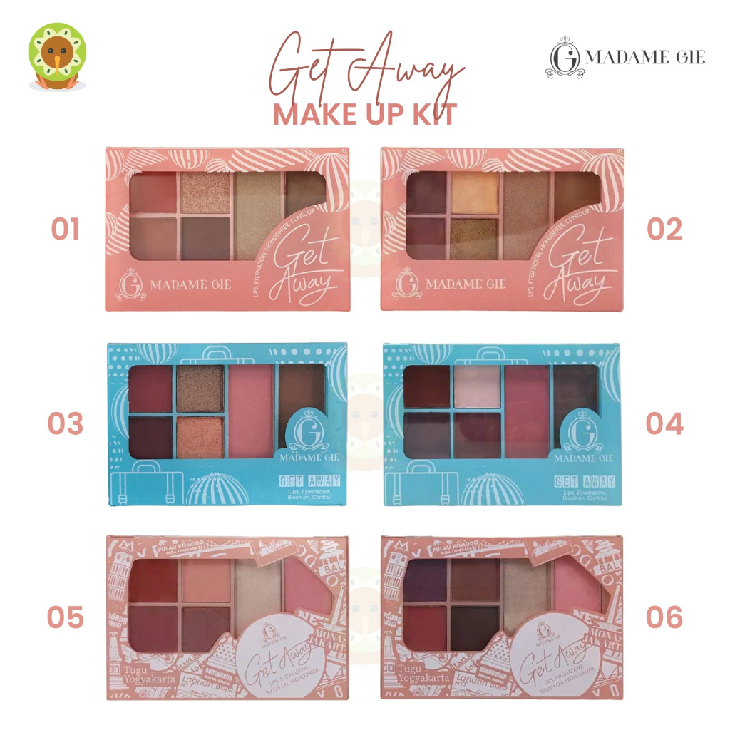 MADAME GIE GETAWAY MAKE UP KIT - MAKE UP FACE PALETTE