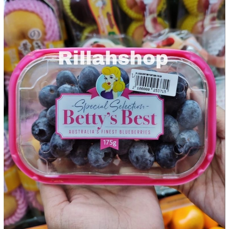 

blueberry australia jumbo betty's best 175 gram