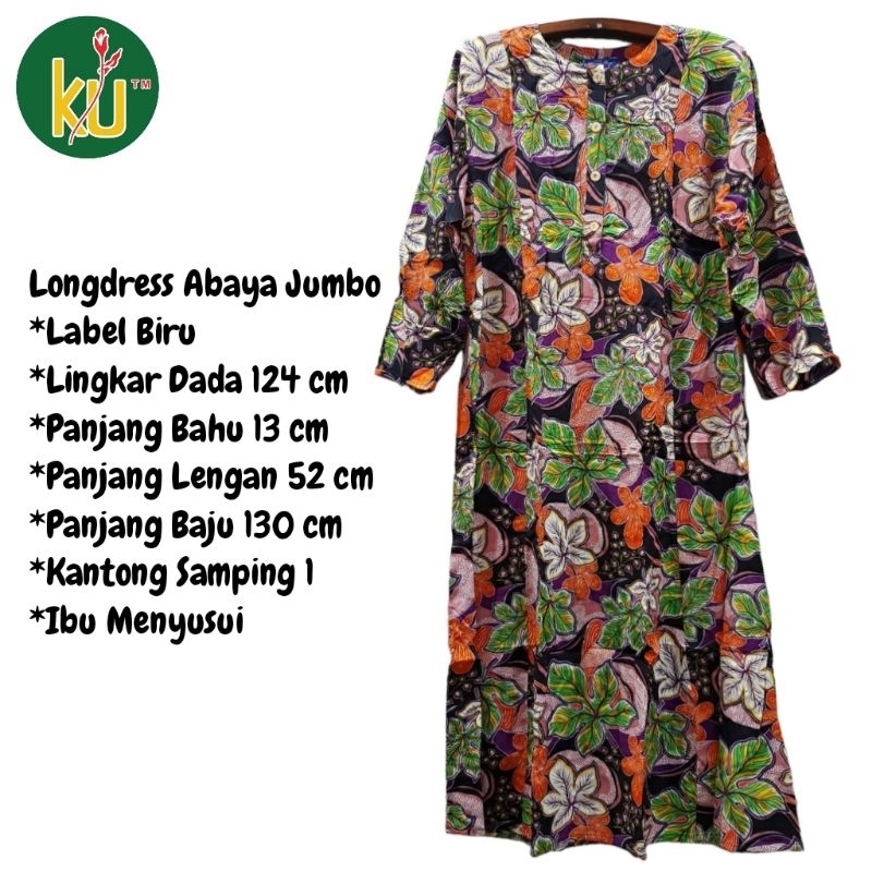 Kencana Ungu Longdress Abaya Jumbo Longdress Jumbo