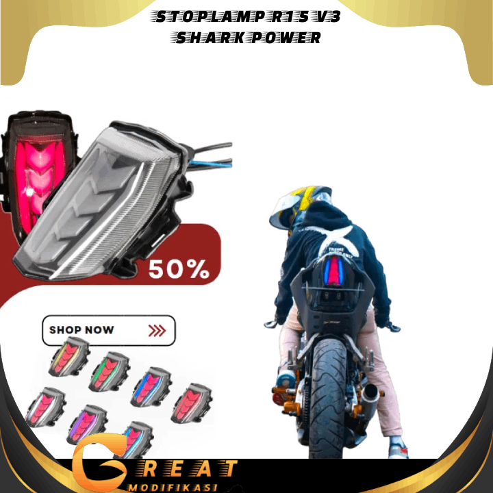 STOPLAMP R15 V3 STOPLAMP 3IN1 R15 NEW STOPLAMP R15V3 FENDER Gmf