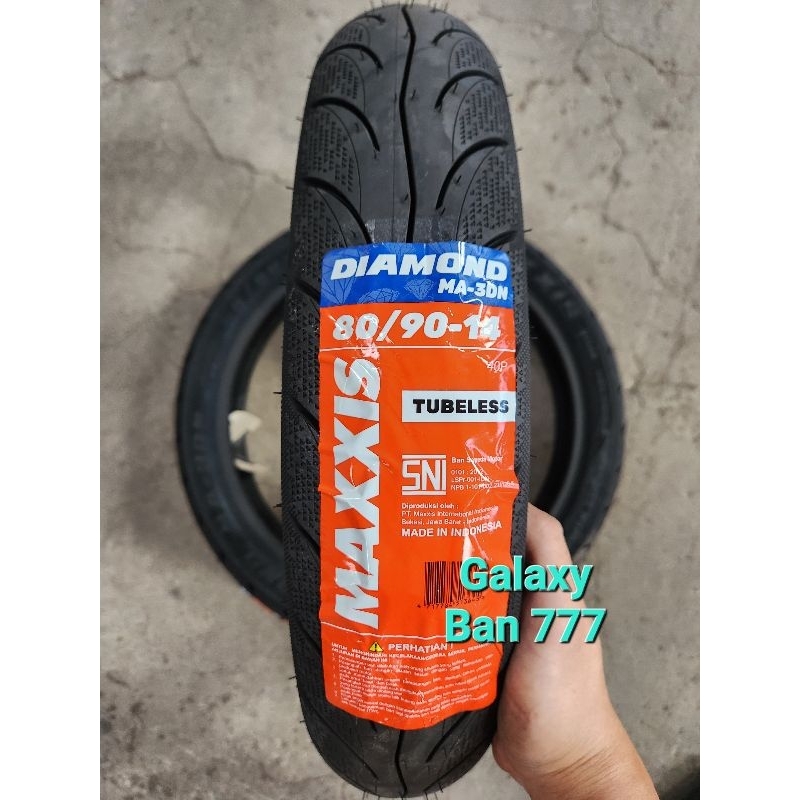 Ban Motor Maxxis Diamond MA-3DN 80/90-14 Tubeless Ban Luar Beat Mio Soul Fino