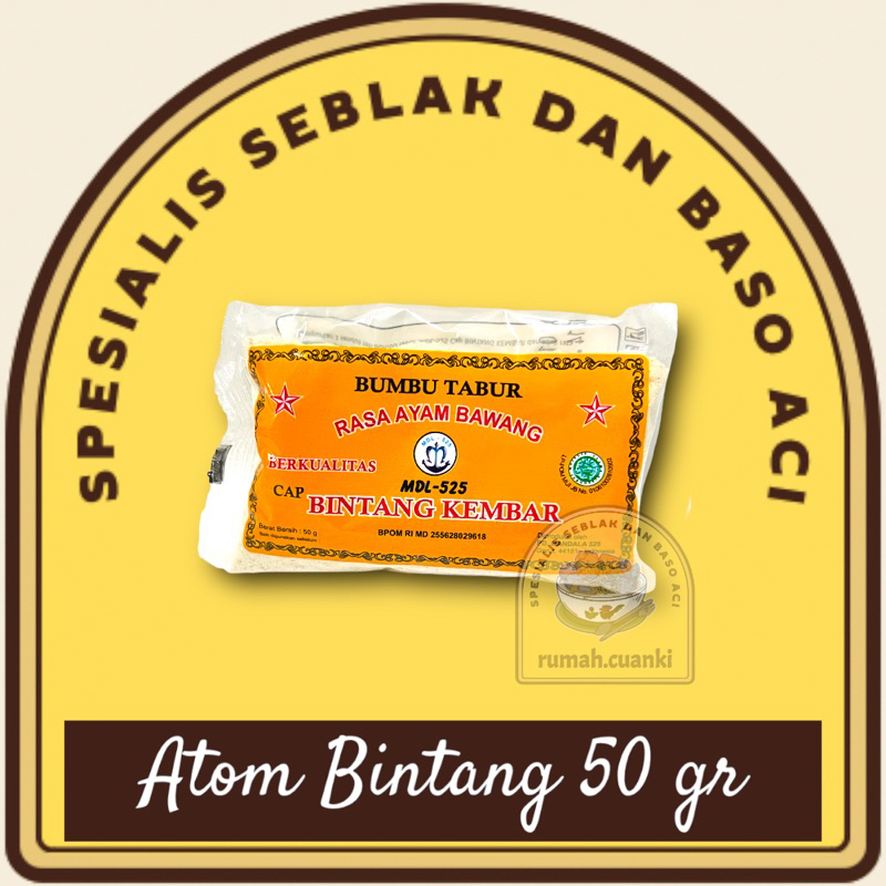 

Bumbu Atom Bintang 50 gr