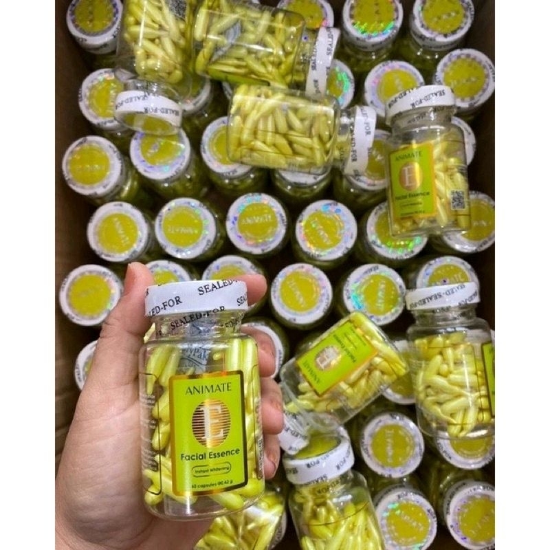 ( BISA ECER ) ANIMATE SKINCARE SERUM WAJAH VITAMIN E ORI BPOM INSTAN WHITENING FACIAL ESSENCE CAPSUL