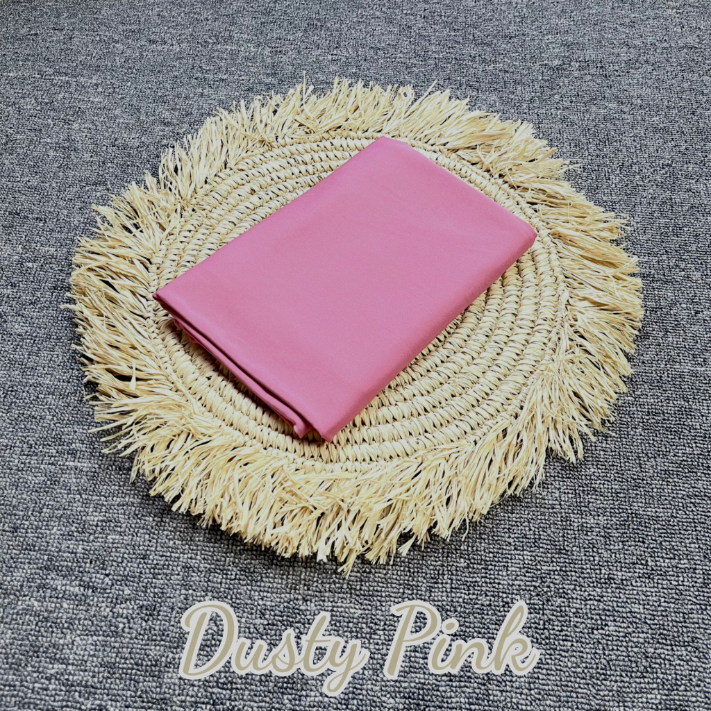 Pashmina Kaos Jersey II Hijab Jersey II Pashmina Mleyot Flowly-DUSTY PINK