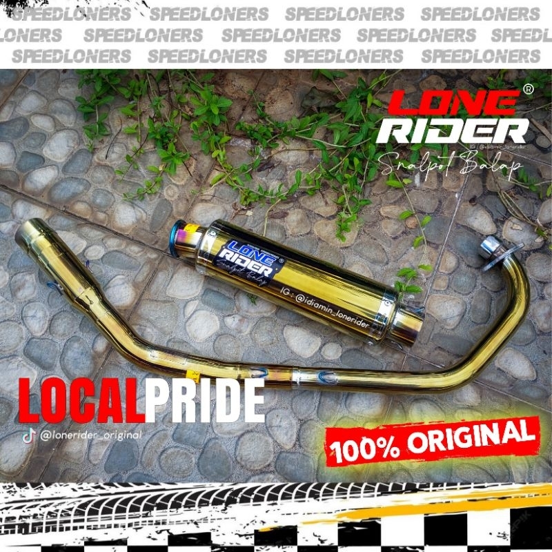 Knalpot LR Lone Rider Original - Middle End Gold - ME Gold - OCB - OLD CB150R - CBR 150R OLD