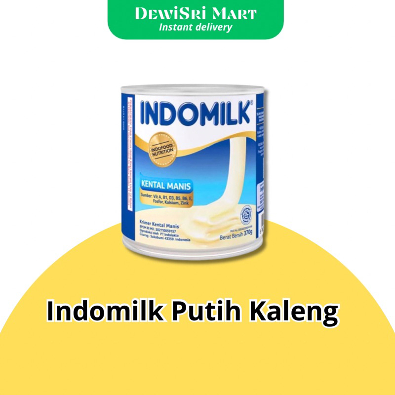 

Susu Kental Manis Indomilk Putih Kaleng - Dewi Sri Mart