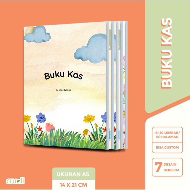 

Buku Kas Harian Kelas A5 Catatan Keluar Masuk