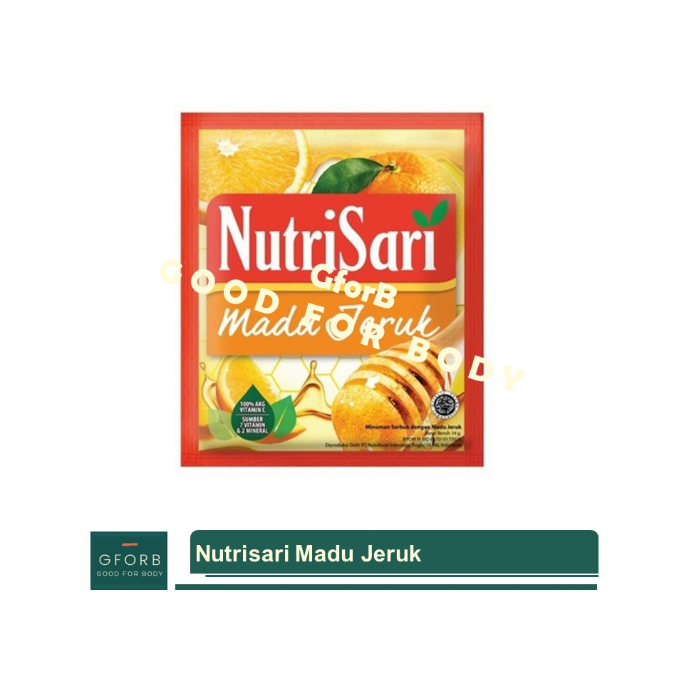 

Nutrisari Madu Jeruk Renceng 10 Sachet Minuman Vitamin C