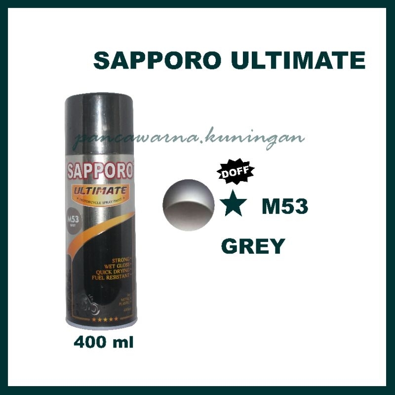 CAT AEROSOL SAPPORO ULTIMATE / PYLOX TAHAN BENSIN / GREY , LIGHT GREY , GUN METAL , SPARKLING GREY ,