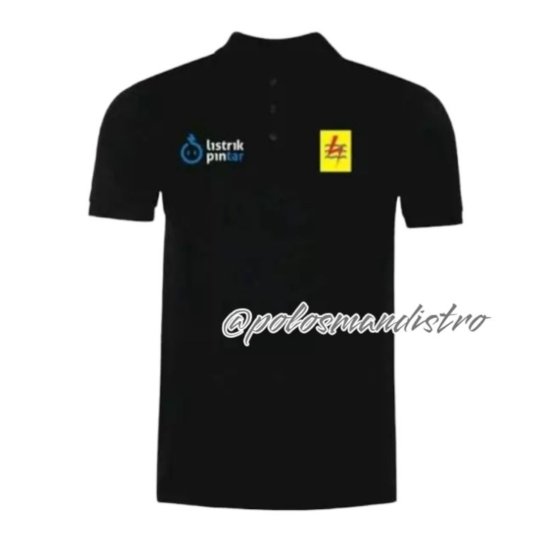 KAOS POLO TSHIRT PLN BAJU KERJA SERAGAM PLN LIS TRIK PINTAR Kaos Polo wangki PLN listrik pintar