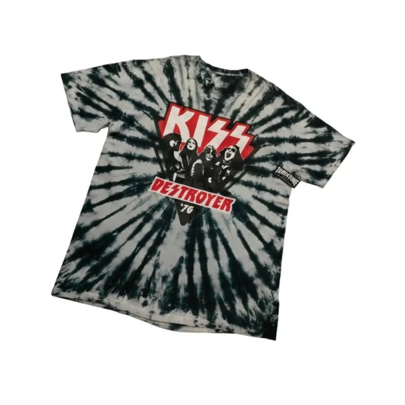 KISS - DESTROYER ©2016 (XL) AOP Tie Dye Tshirt Kaos Baju Band Import Pria Wanita