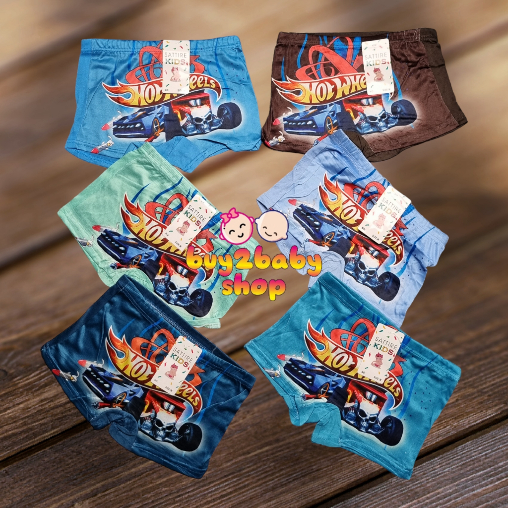 Satire Kids celana dalam anak cowok model boxer CD anak laki-laki motif Spiderman, Superman, Batman,