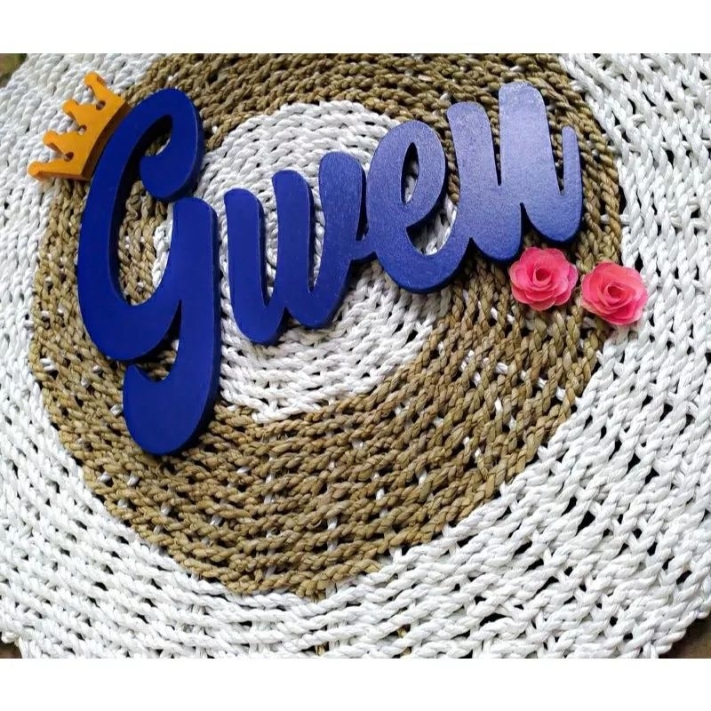 Huruf Kayu Timbul Custom 20-50 cm