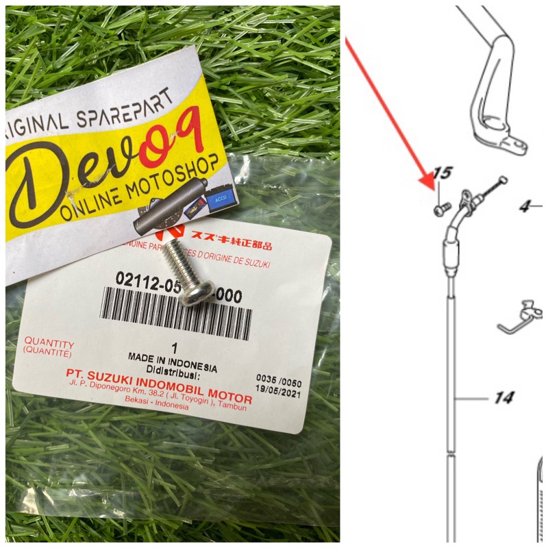 Baut Kabel Tali Gas Satria Fu Karbu Satria Fu Fi Original SGP
