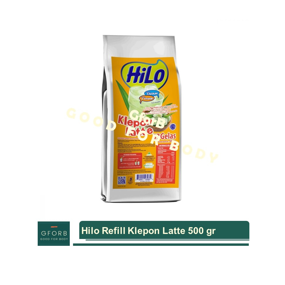 REFILL Hilo Klepon Latte 500 gr Minuman Bubuk Instan