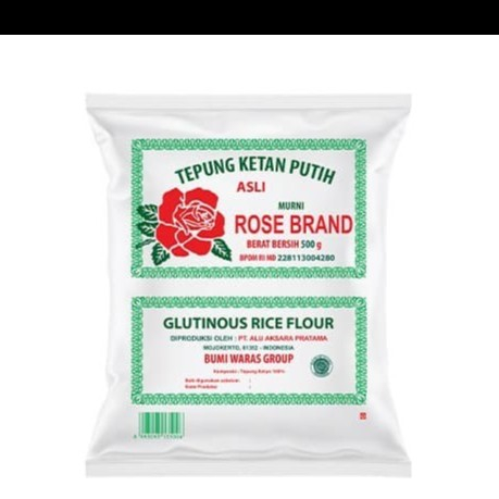 

Rose brand tepung ketan putih 500 gr