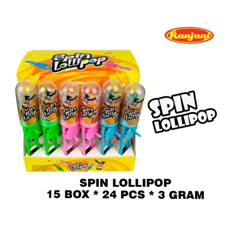

Permen Cemilan Snack Spin Loli Lolipop Putar Mainan Anak Murah (isi 24 pcs)