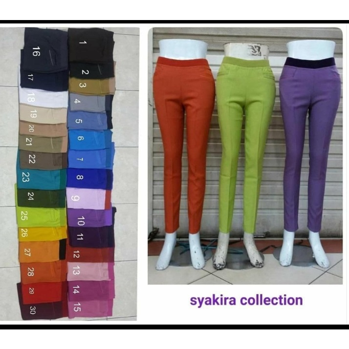 CELANA KERJA WANITA Celana Kerja Pinggang Karet